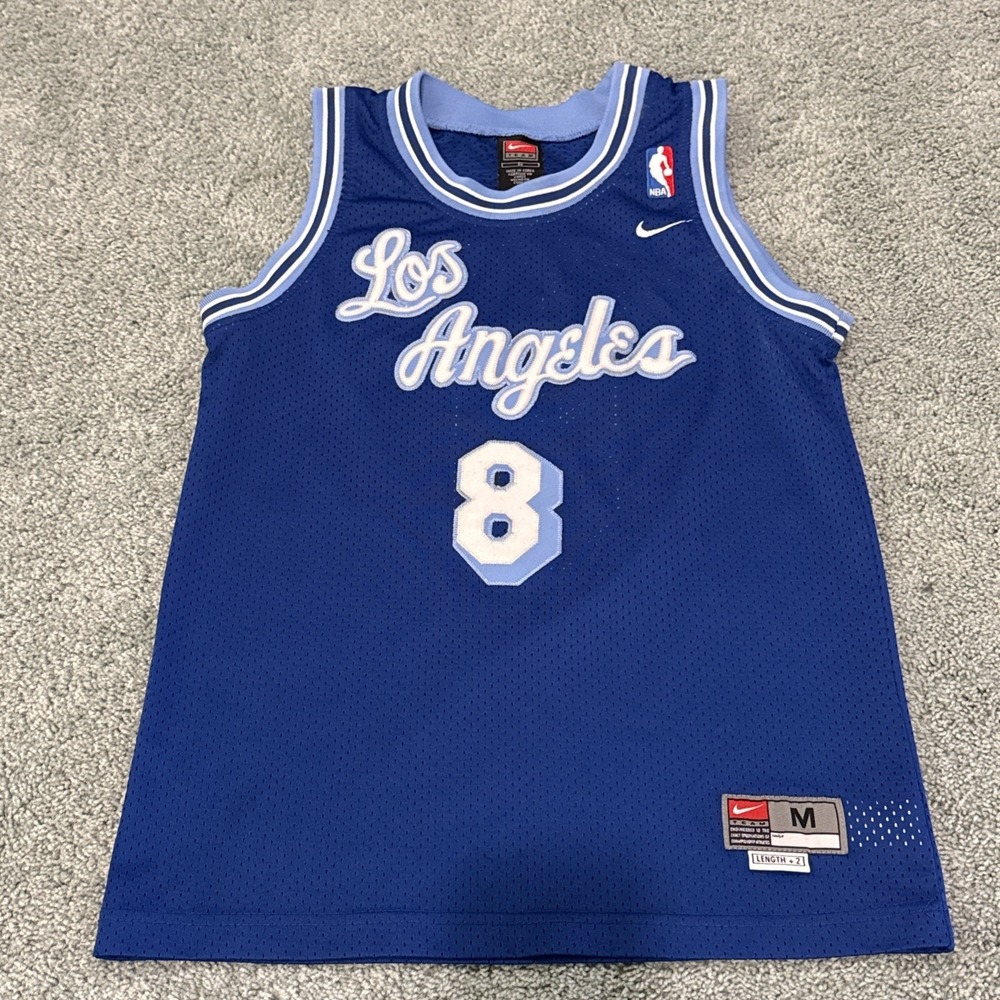 Kobe Bryant Jersey #8 Kobe Nike Authentic Size M +2 LA Lakers NBA Jersey Vintage